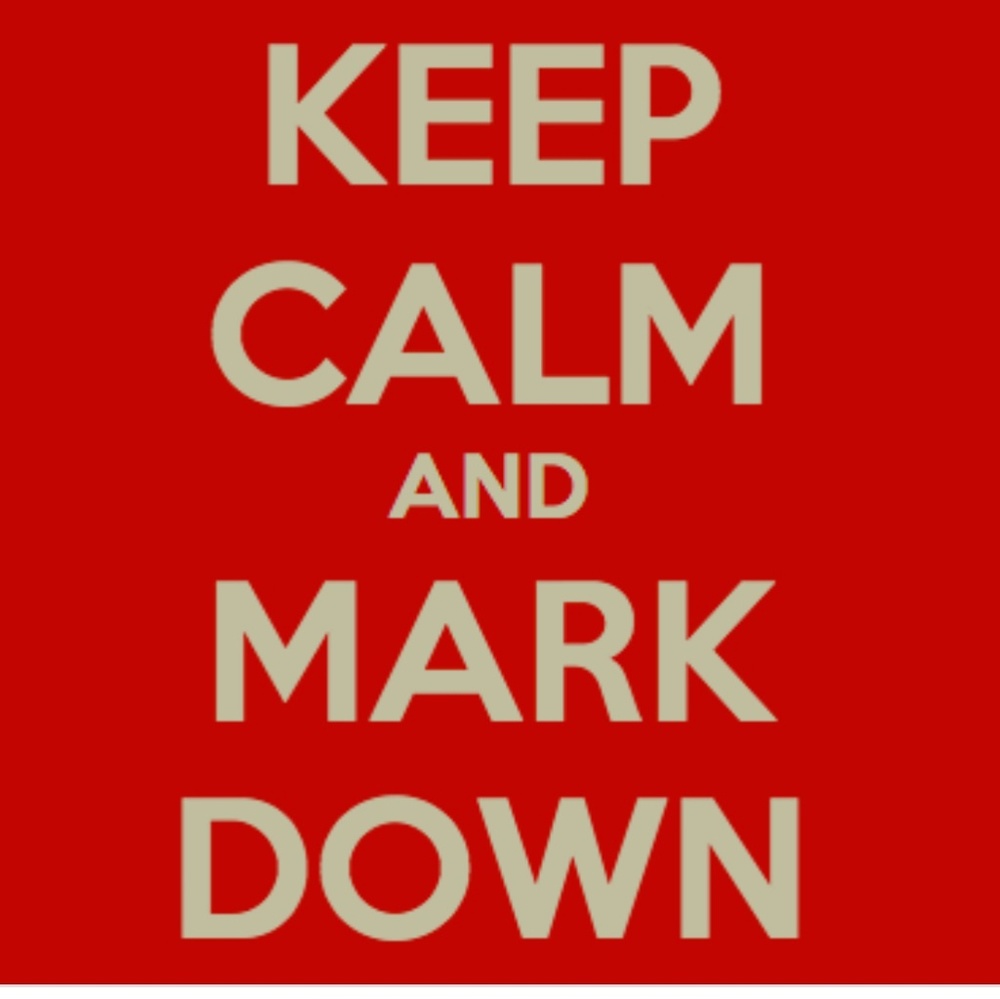 New markdowns just taken